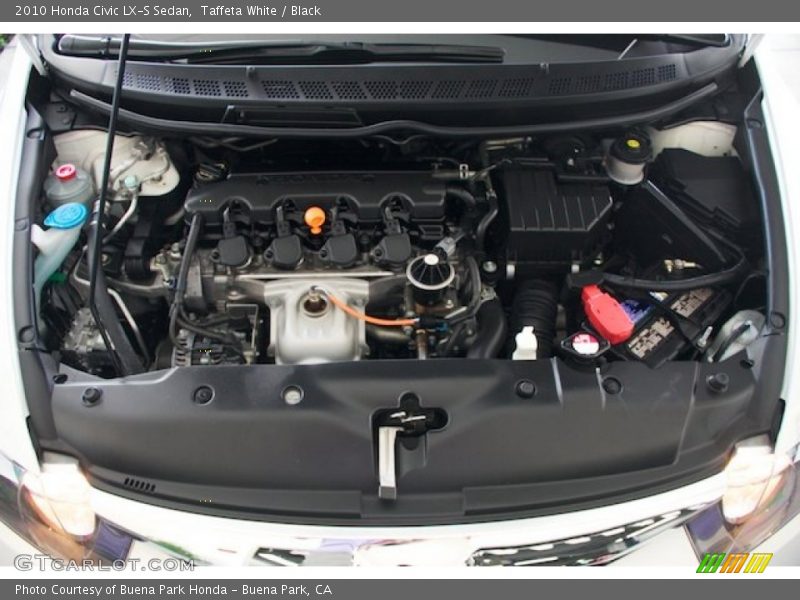 Taffeta White / Black 2010 Honda Civic LX-S Sedan