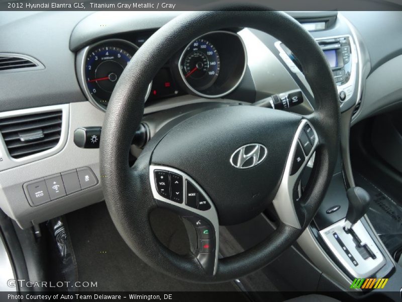 Titanium Gray Metallic / Gray 2012 Hyundai Elantra GLS