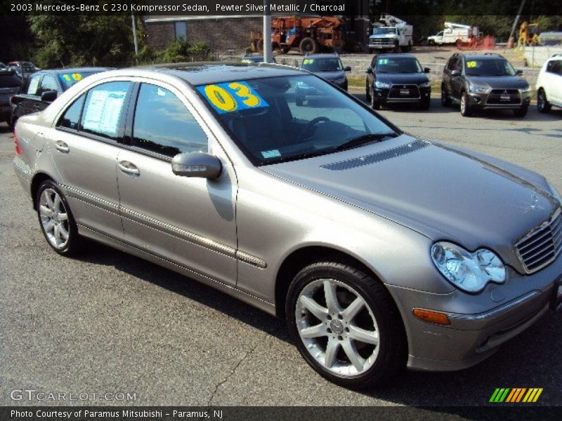 Pewter Silver Metallic / Charcoal 2003 Mercedes-Benz C 230 Kompressor Sedan