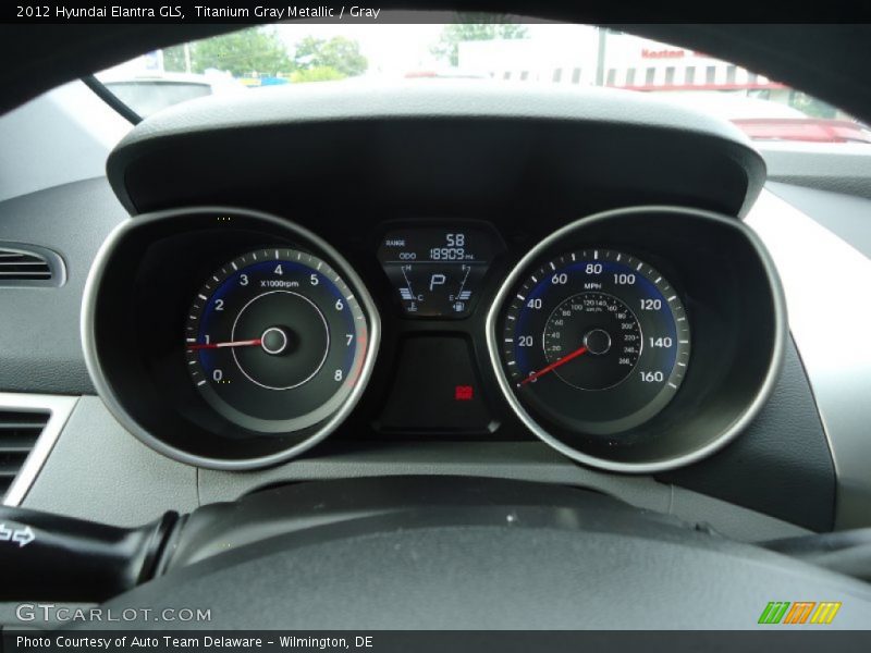 Titanium Gray Metallic / Gray 2012 Hyundai Elantra GLS
