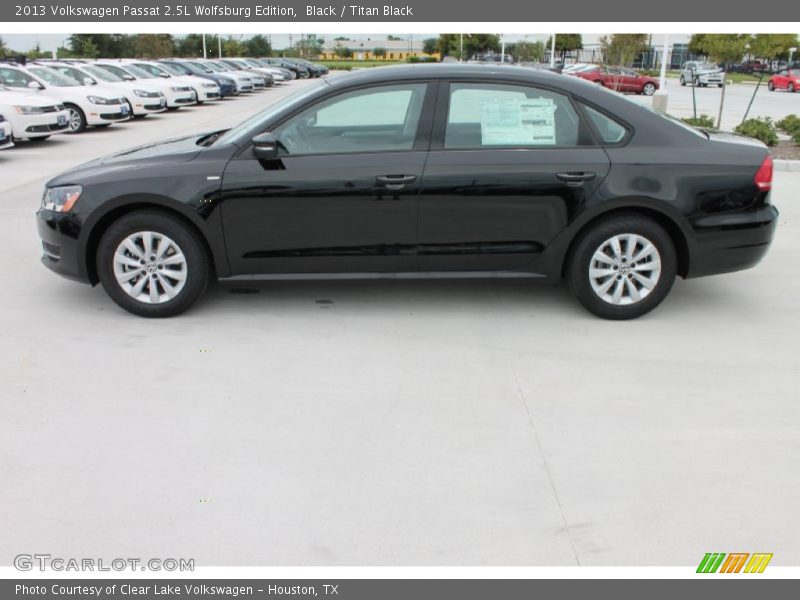 Black / Titan Black 2013 Volkswagen Passat 2.5L Wolfsburg Edition
