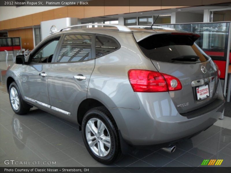 Platinum Graphite / Black 2012 Nissan Rogue SV