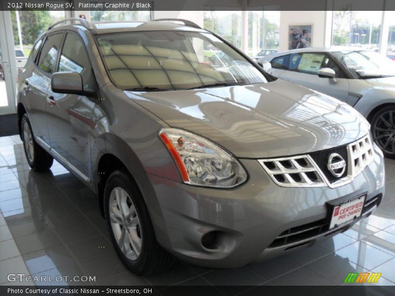 Platinum Graphite / Black 2012 Nissan Rogue SV