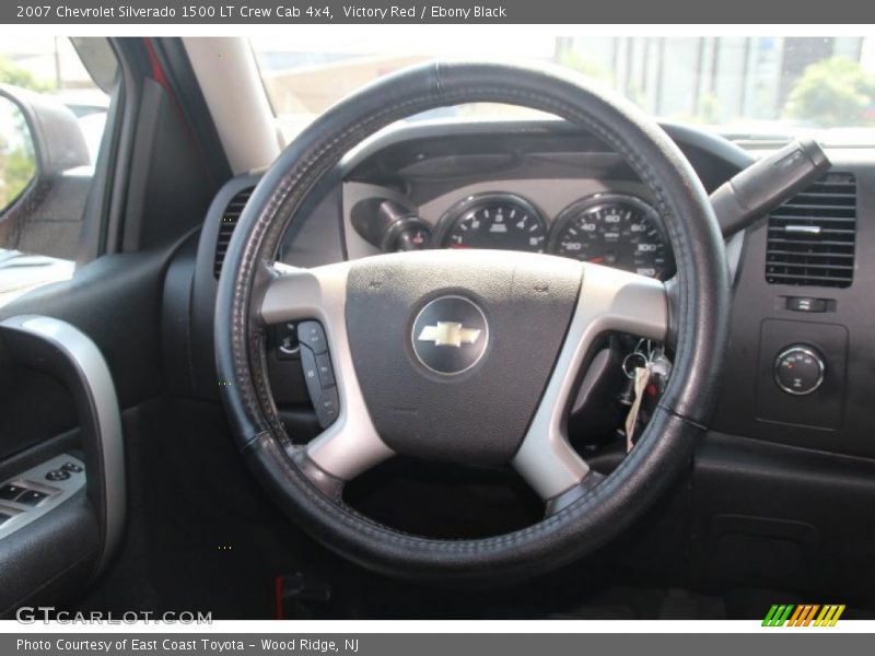 Victory Red / Ebony Black 2007 Chevrolet Silverado 1500 LT Crew Cab 4x4