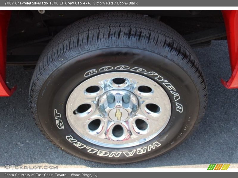 Victory Red / Ebony Black 2007 Chevrolet Silverado 1500 LT Crew Cab 4x4