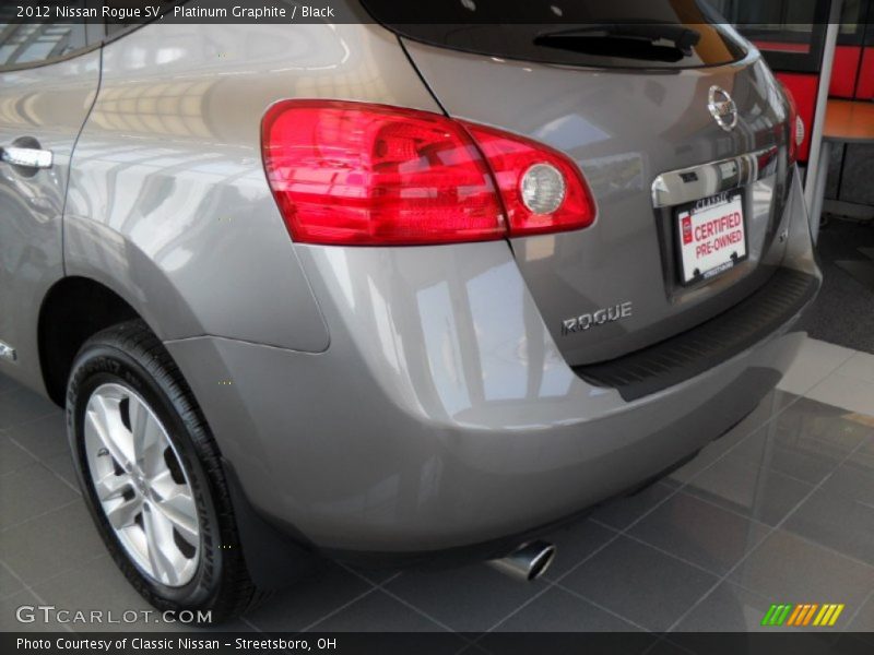 Platinum Graphite / Black 2012 Nissan Rogue SV