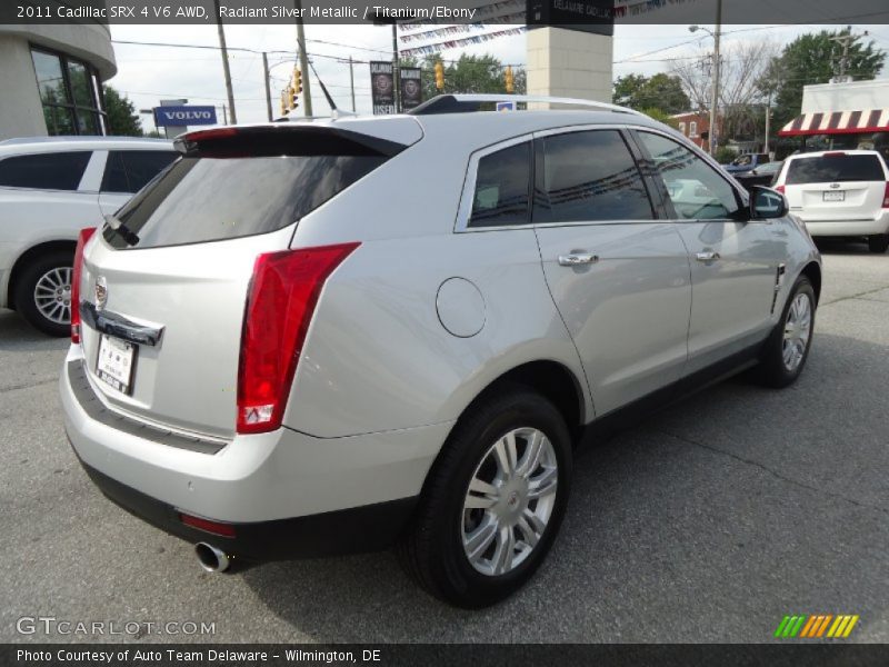 Radiant Silver Metallic / Titanium/Ebony 2011 Cadillac SRX 4 V6 AWD