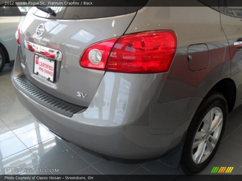Platinum Graphite / Black 2012 Nissan Rogue SV