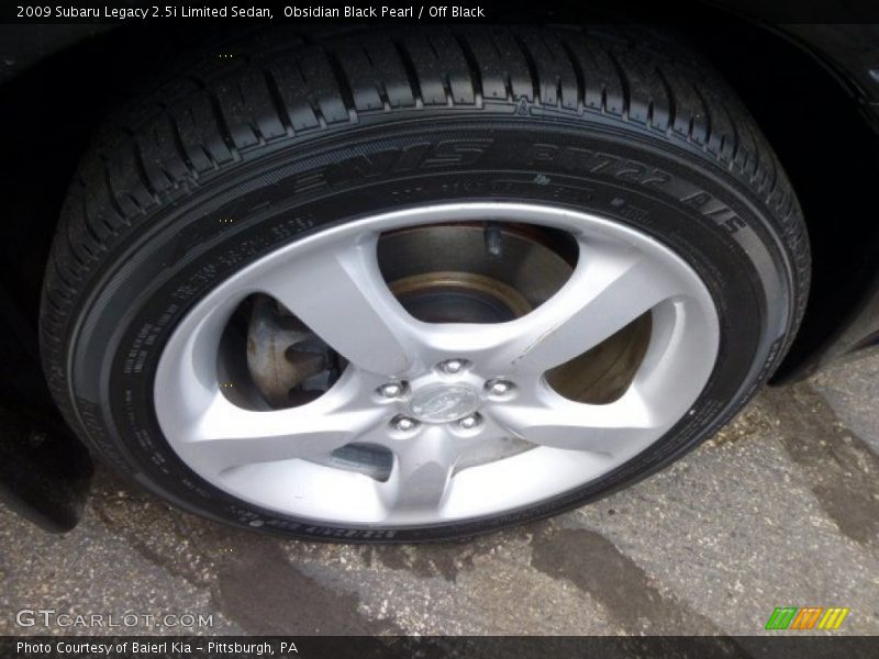 Obsidian Black Pearl / Off Black 2009 Subaru Legacy 2.5i Limited Sedan
