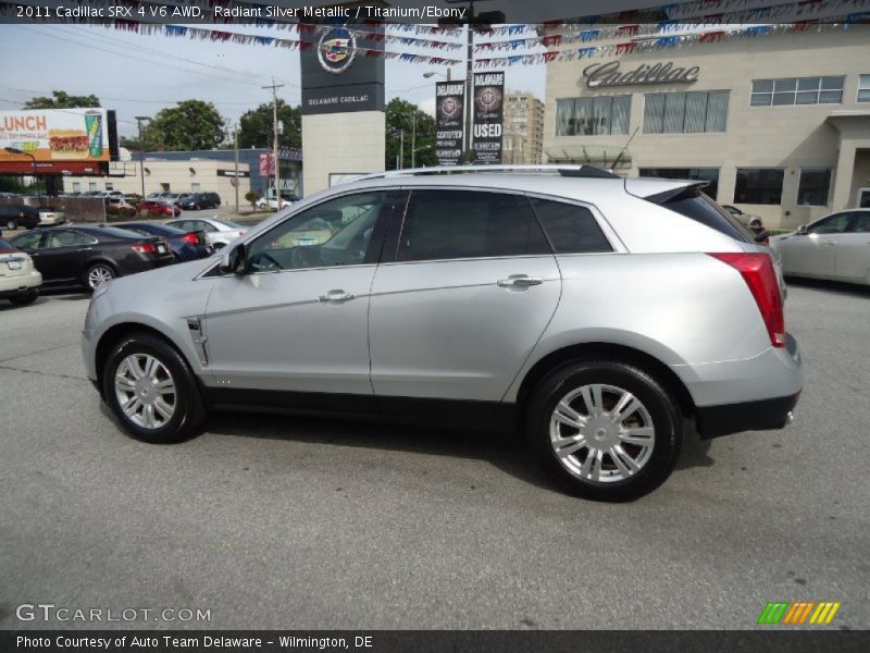 Radiant Silver Metallic / Titanium/Ebony 2011 Cadillac SRX 4 V6 AWD