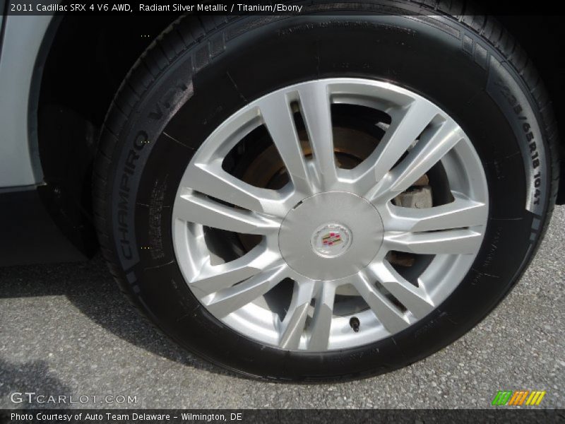 Radiant Silver Metallic / Titanium/Ebony 2011 Cadillac SRX 4 V6 AWD