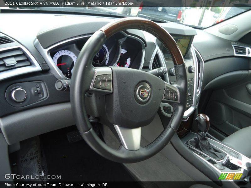 Radiant Silver Metallic / Titanium/Ebony 2011 Cadillac SRX 4 V6 AWD