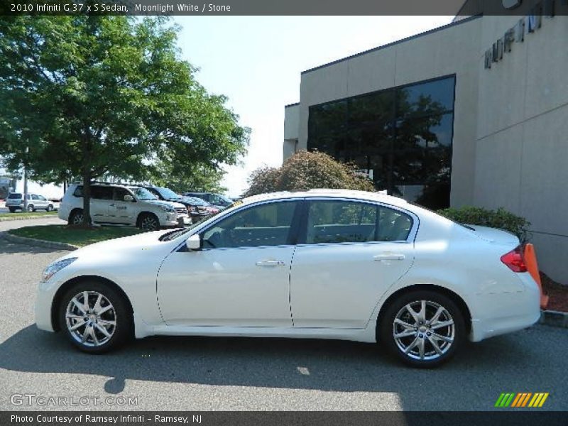 Moonlight White / Stone 2010 Infiniti G 37 x S Sedan