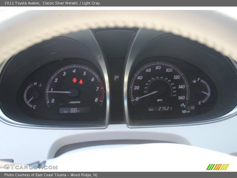 Classic Silver Metallic / Light Gray 2011 Toyota Avalon