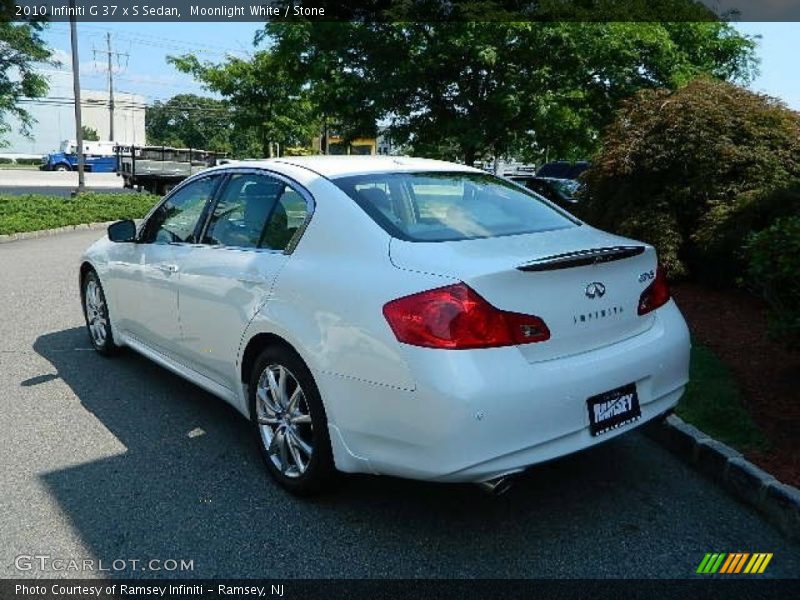 Moonlight White / Stone 2010 Infiniti G 37 x S Sedan