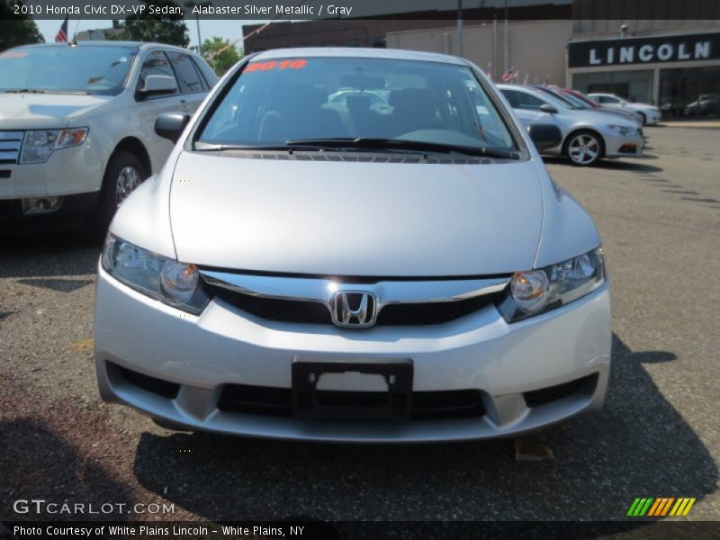 Alabaster Silver Metallic / Gray 2010 Honda Civic DX-VP Sedan