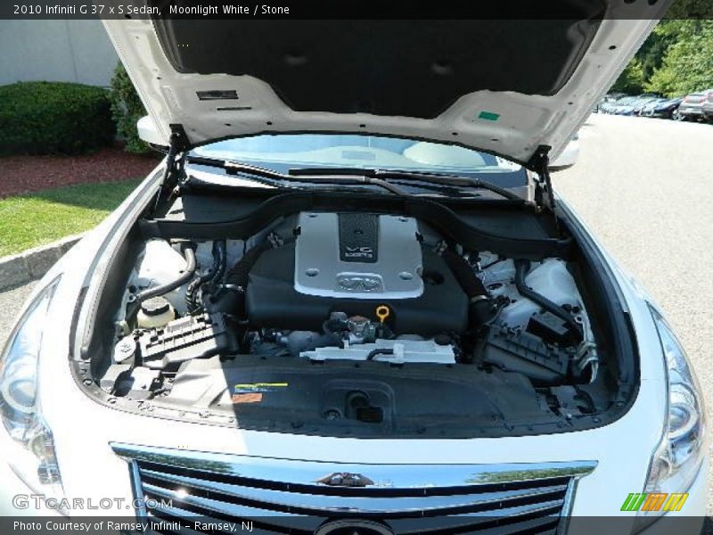Moonlight White / Stone 2010 Infiniti G 37 x S Sedan
