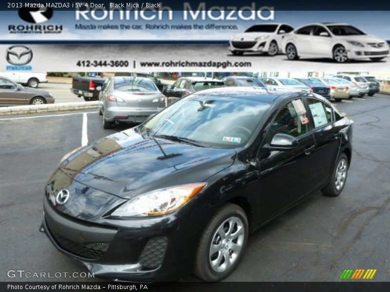 Black Mica / Black 2013 Mazda MAZDA3 i SV 4 Door