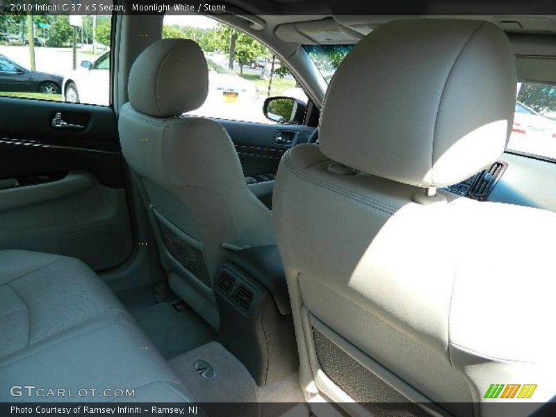 Moonlight White / Stone 2010 Infiniti G 37 x S Sedan