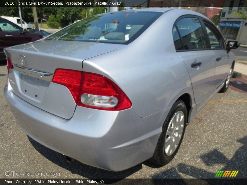 Alabaster Silver Metallic / Gray 2010 Honda Civic DX-VP Sedan