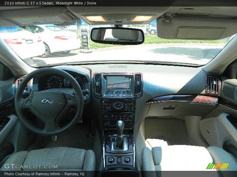Moonlight White / Stone 2010 Infiniti G 37 x S Sedan