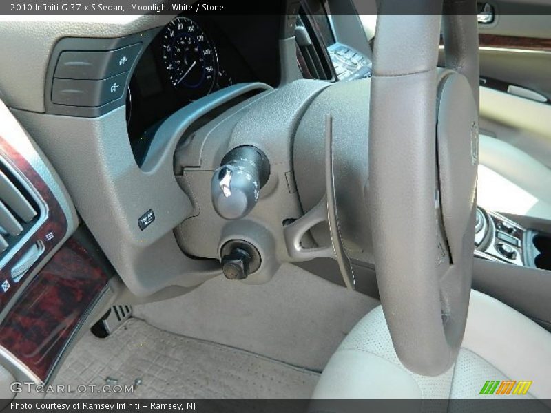 Moonlight White / Stone 2010 Infiniti G 37 x S Sedan