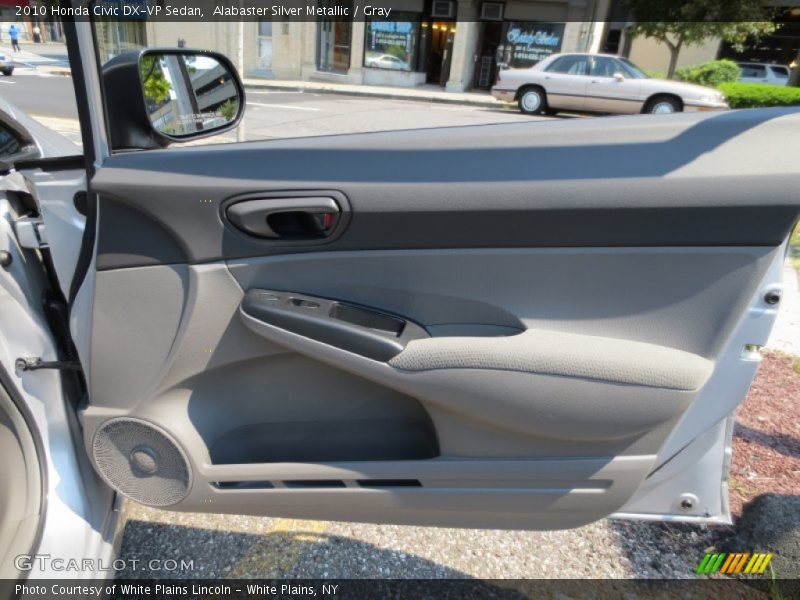 Alabaster Silver Metallic / Gray 2010 Honda Civic DX-VP Sedan