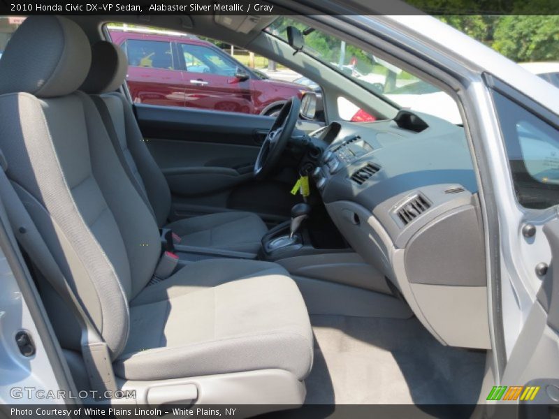 Alabaster Silver Metallic / Gray 2010 Honda Civic DX-VP Sedan