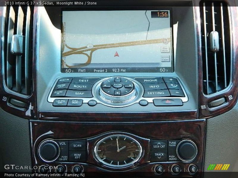 Moonlight White / Stone 2010 Infiniti G 37 x S Sedan