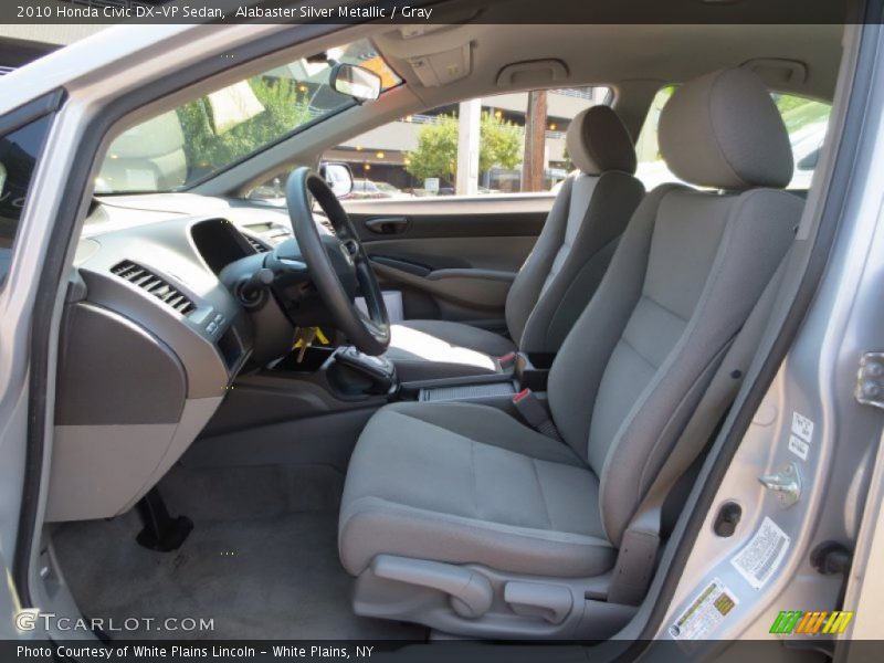 Alabaster Silver Metallic / Gray 2010 Honda Civic DX-VP Sedan