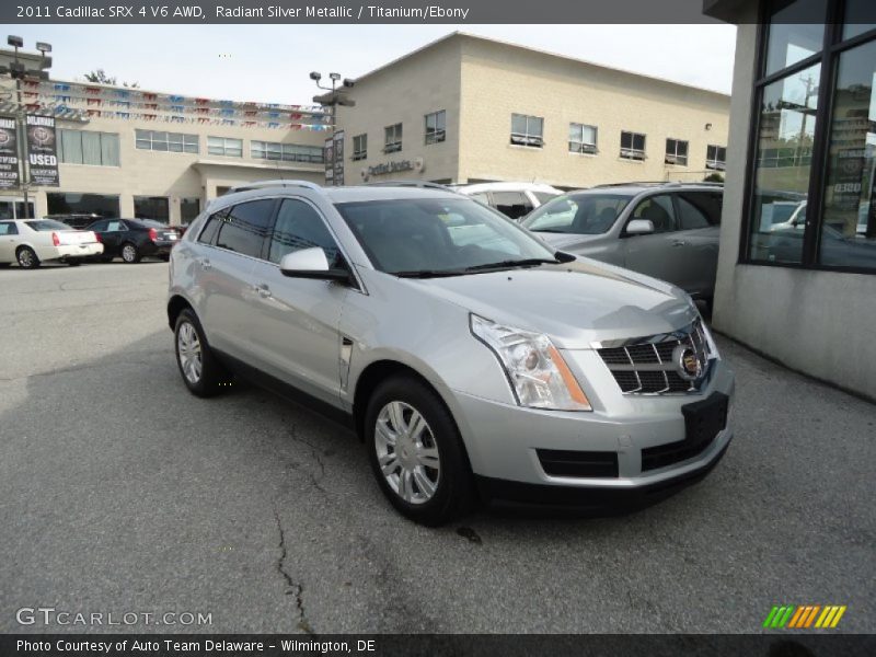 Radiant Silver Metallic / Titanium/Ebony 2011 Cadillac SRX 4 V6 AWD