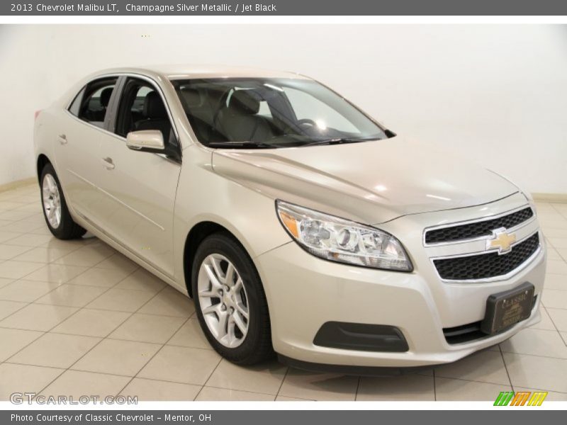 Champagne Silver Metallic / Jet Black 2013 Chevrolet Malibu LT