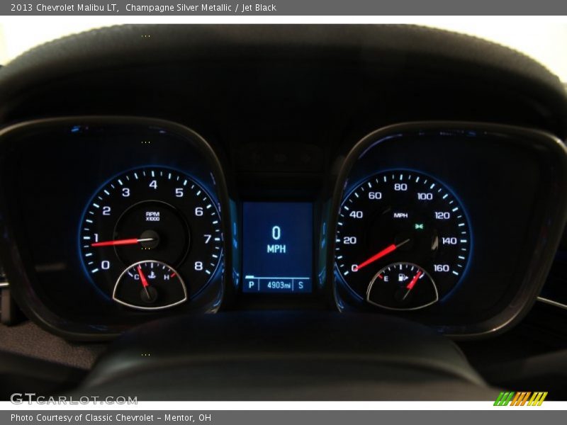 Champagne Silver Metallic / Jet Black 2013 Chevrolet Malibu LT