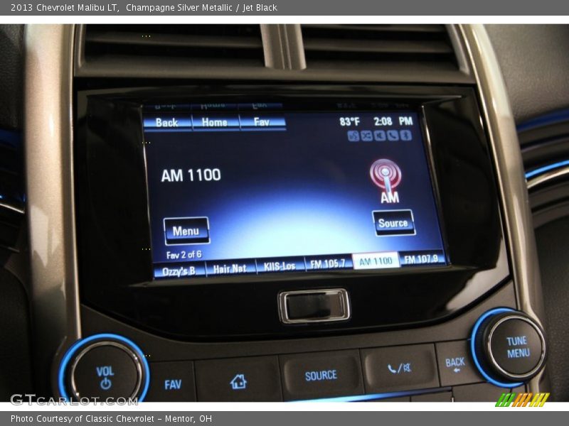 Champagne Silver Metallic / Jet Black 2013 Chevrolet Malibu LT