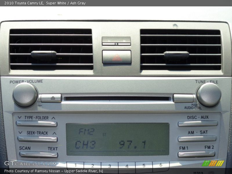 Super White / Ash Gray 2010 Toyota Camry LE