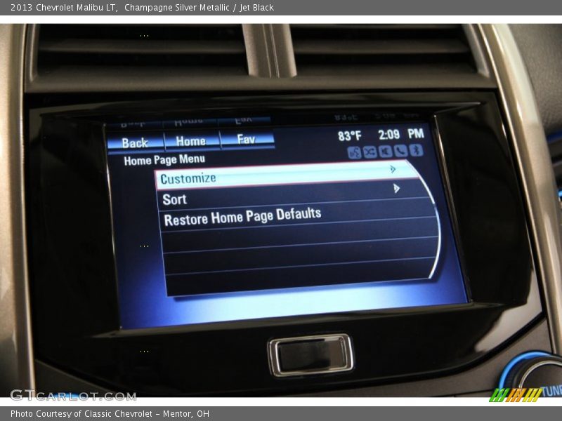 Champagne Silver Metallic / Jet Black 2013 Chevrolet Malibu LT