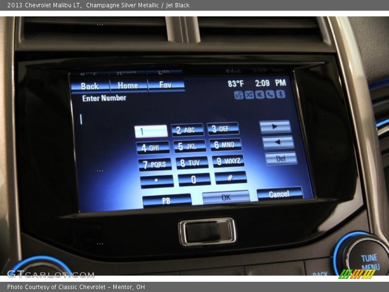 Champagne Silver Metallic / Jet Black 2013 Chevrolet Malibu LT