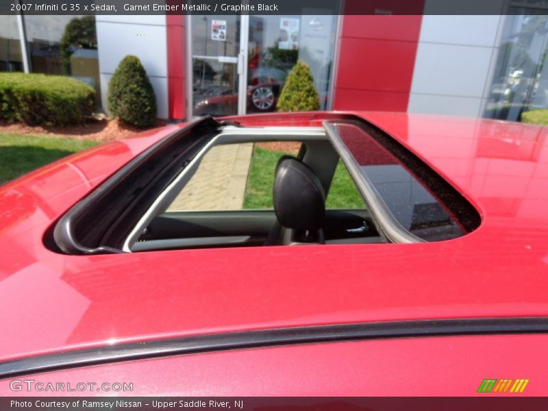 Garnet Ember Metallic / Graphite Black 2007 Infiniti G 35 x Sedan