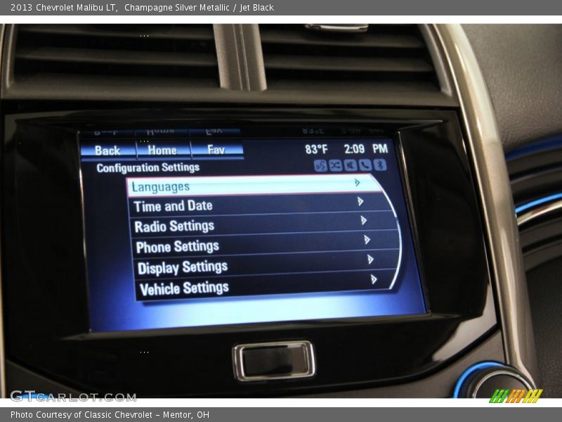 Champagne Silver Metallic / Jet Black 2013 Chevrolet Malibu LT