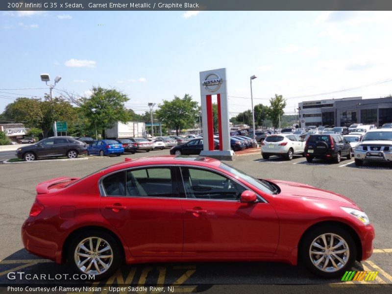 Garnet Ember Metallic / Graphite Black 2007 Infiniti G 35 x Sedan
