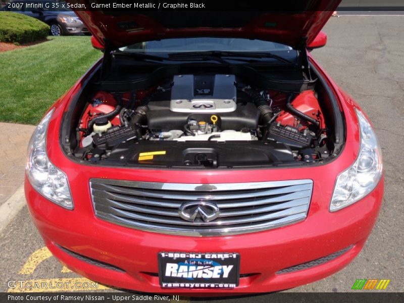 Garnet Ember Metallic / Graphite Black 2007 Infiniti G 35 x Sedan