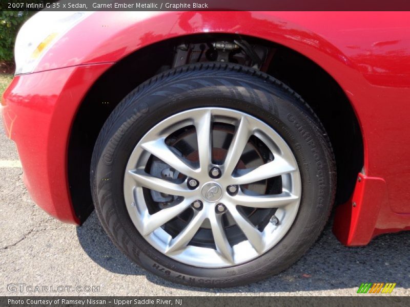 Garnet Ember Metallic / Graphite Black 2007 Infiniti G 35 x Sedan