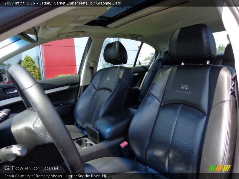 Garnet Ember Metallic / Graphite Black 2007 Infiniti G 35 x Sedan