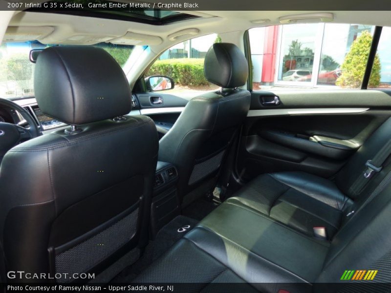 Garnet Ember Metallic / Graphite Black 2007 Infiniti G 35 x Sedan