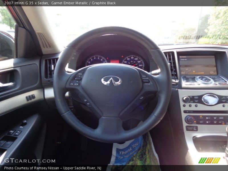 Garnet Ember Metallic / Graphite Black 2007 Infiniti G 35 x Sedan