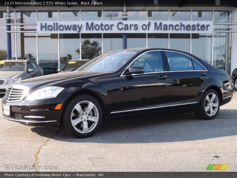 Black / Black 2010 Mercedes-Benz S 550 4Matic Sedan