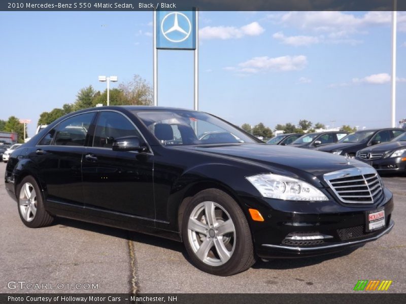 Black / Black 2010 Mercedes-Benz S 550 4Matic Sedan