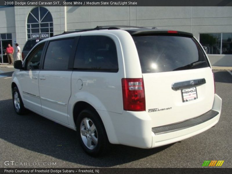 Stone White / Medium Slate Gray/Light Shale 2008 Dodge Grand Caravan SXT
