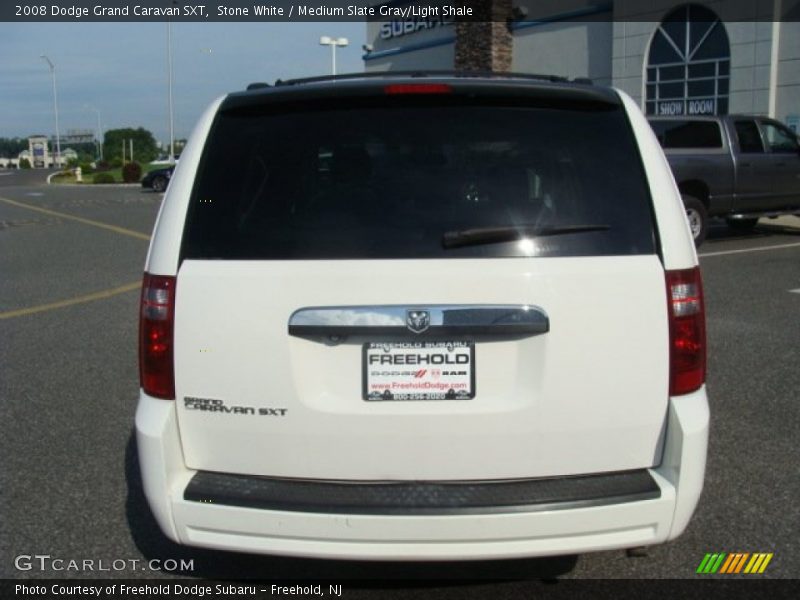 Stone White / Medium Slate Gray/Light Shale 2008 Dodge Grand Caravan SXT