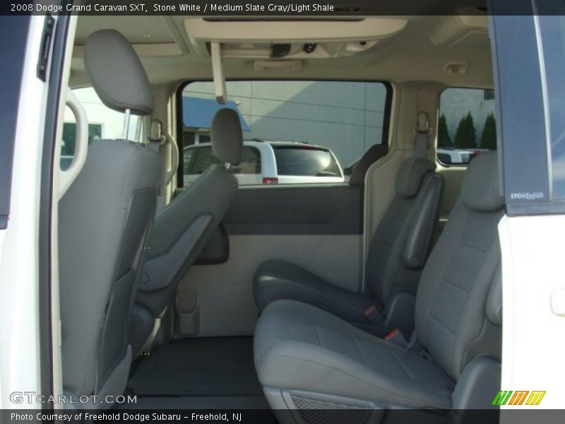 Stone White / Medium Slate Gray/Light Shale 2008 Dodge Grand Caravan SXT